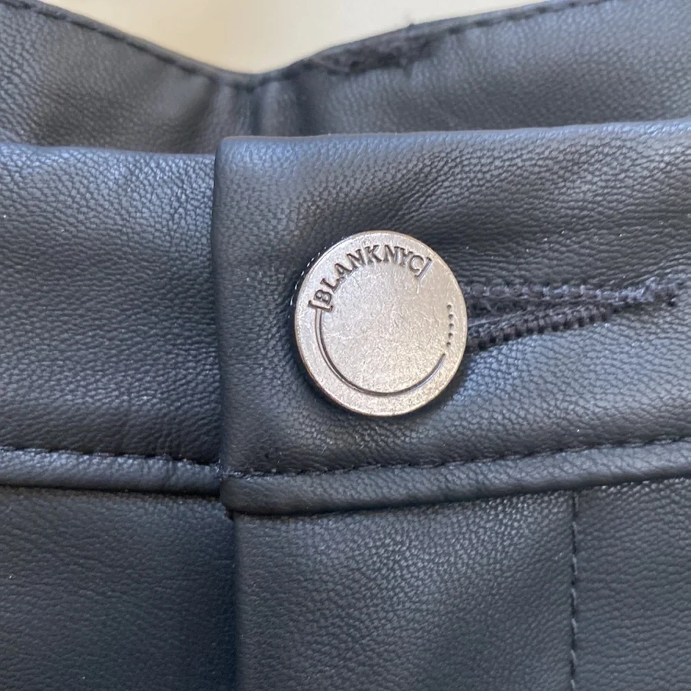 BLANK DENIM NYC whipstitch faux leather pant - Picture 7 of 11